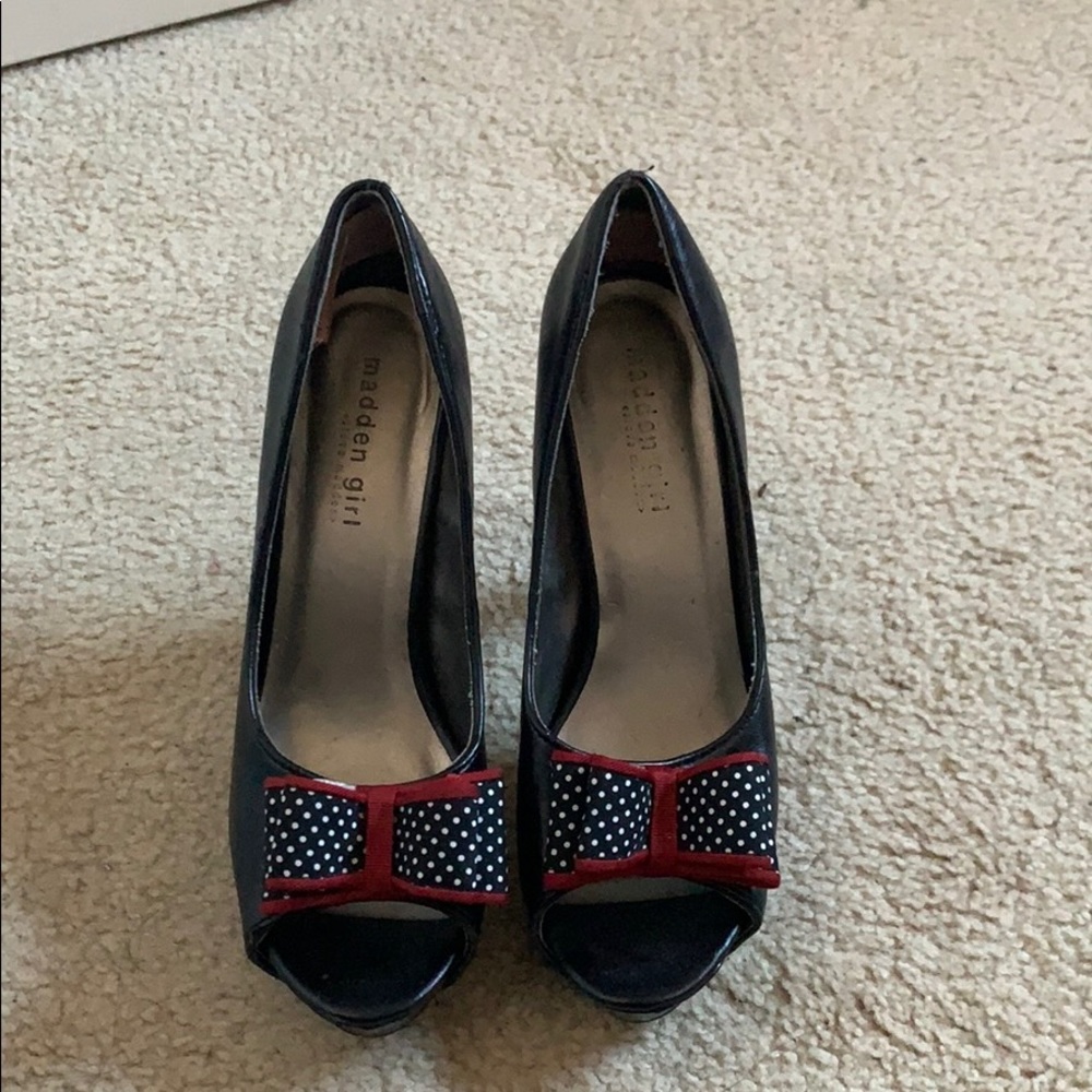 Steve Madden Polka Dot Bow Tie Shoes